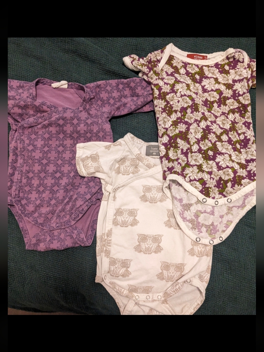 Bundle Kate Quinn Bodysuits - Floral Owl Tile